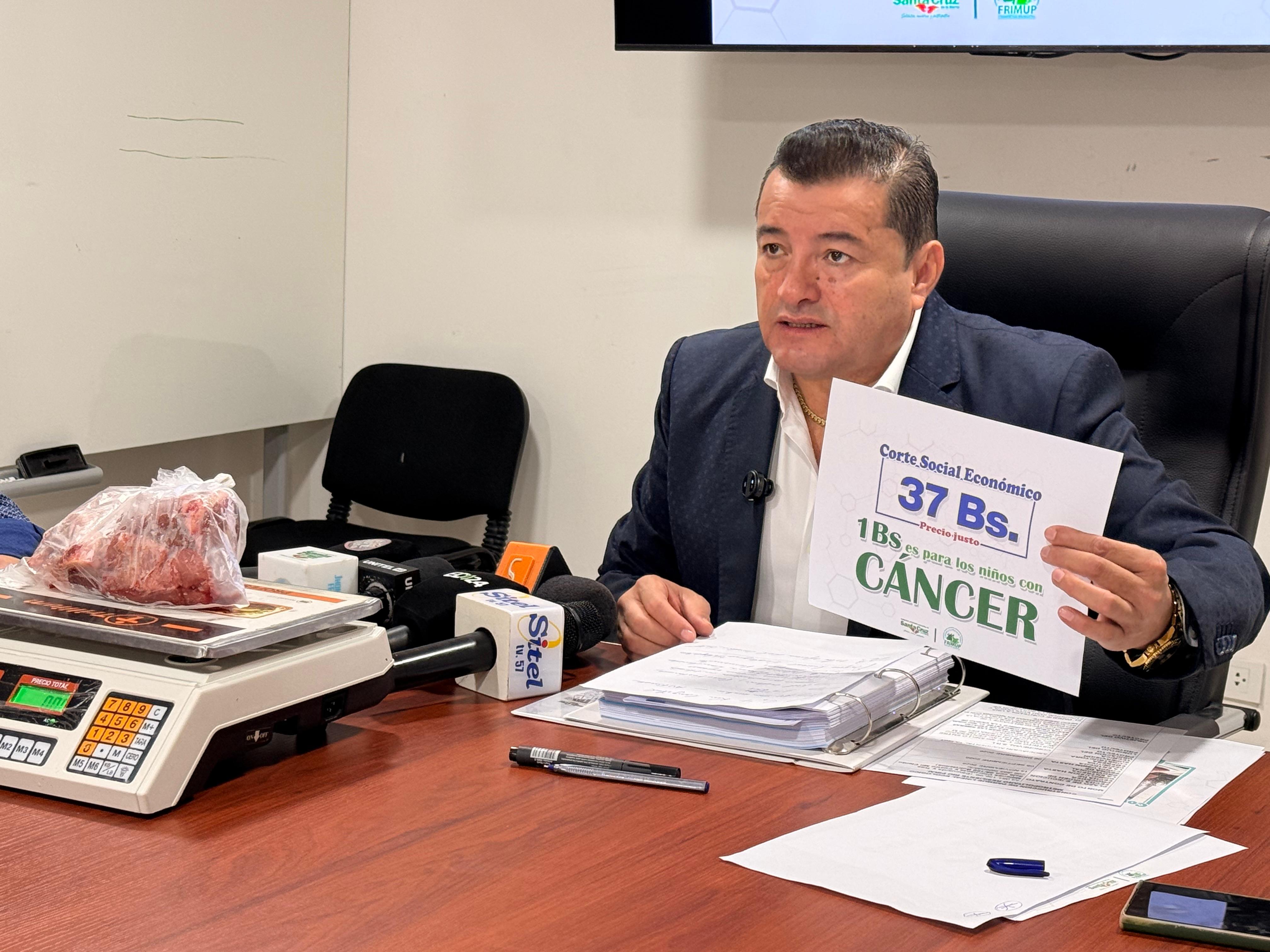 Imagen de noticia: Corte Único Solidario mantiene precio de Bs 37 y destinará Bs 1 por kilo a niños con cáncer